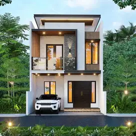 Rumah 2 Lantai Modern Di Jagakarsa Jaksel,Row Jalan Cluster 7 Meter