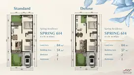 Rumah Baru Spring Residence Sentul City Bogor Type Deluxe LT : 84m2