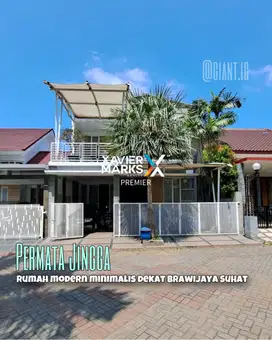 Rumah Modern Minimalis 2 Lantai dekat UB di Permata Jingga Lowokwaru
