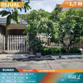 Dijual Rumah Dekat Pusat Kota di Jl Logam-logam Malang