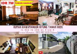 Jual Cepat Rumah Rawamangun Hitung Tanah Luas 433m² Hoek