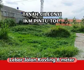 Tanah cileunyi lebar muka 6 meter