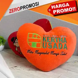 Souvenir Eksklusif! Bantal Bentuk Love + Logo Bordir, Pas Buat Brandin