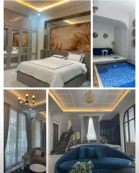 Murah Rumah 2 Lantai  Dengan Pool Furnish Taman Puspa Raya Citraland