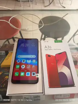 Oppo A3s 6/128gb bekas fullset normal bisa TT