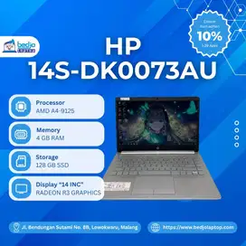 LAPTOP HP 14S-DK0073AU TERCANGGIH!, LAPTOP SECOND MALANG