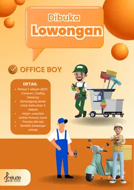 LOWONGAN KERJA OFFICE BOY SEKOLAH MUSIK