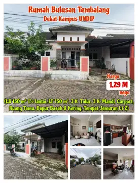 Rumah Strategis Murah Bulusan Dekat UNDIP