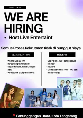 Walk In Interview Host Live, Moderator Host, & Dancer
