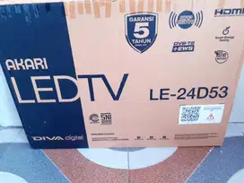 TV LED AKARI 24IN DIGITAL TV KONDISI NORMAL GARANSI