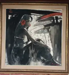 Lukisan Wanita ( Pajangan Dinding)