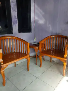 Kursi jati 1 set