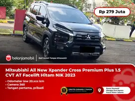 [ LOW KM ] Mitsubishi Xpander Cross Premium 1.5 CVT AT Hitam 2023 2024