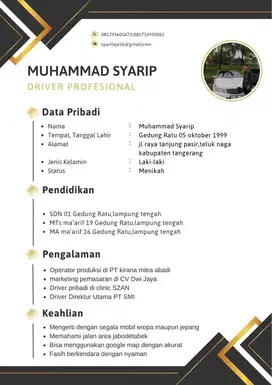 Mencari pekerjaan driver(sopir)