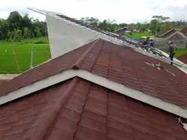 Kontruksi Baja Ringan dan atap metal pasir EKONOMIS PRAKTIS Garansi