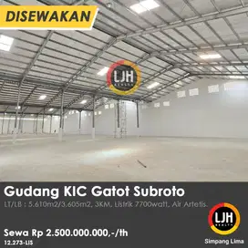 Disewakan Gudang di Ngaliyan Semarang Barat luas 5600 m2