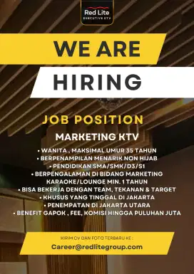 LOKER MARKETING KTV UNTUK WANITA