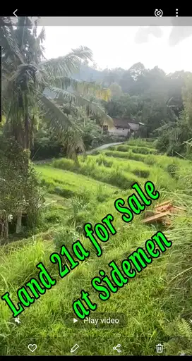 Land 21a for sale at Sidemen Traditional Village Bali