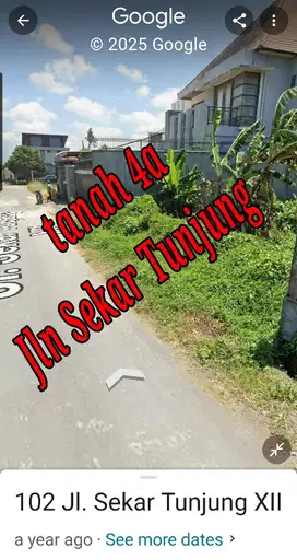 Dijual Tanah 4a di Jln Sekar Tunjung Gatsu Timur Denpasar Bali