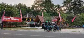 DIJUAL LAHAN USAHA BEKAS RESTO PINGGIR JALAN SLEMAN YOGYAKARTA