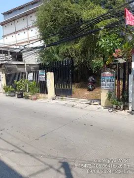 Tanah & bangunan Sunter jaya 2A bisa utk usaha