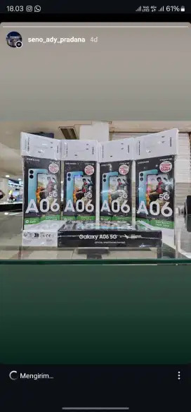 Samsung a06 6/128 garansi resmi
