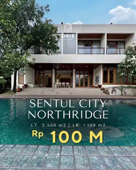 Rumah Nuansa Resort Halaman Luas Cluster di Sentul City Bogor