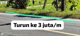 JUAL TANAH PINGGIR JALAN UTAMA ASPAL BARAT SD AL AZHAR BANTUL