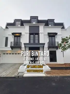 Jual rumah baru dgn kolam renang di Puri Bintaro (12497)