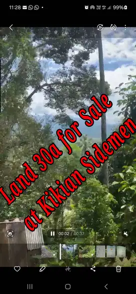 Land 30a for Sale at Kikian Sidemen Traditional Village Bali