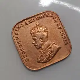 Koin Kuno 1920 GEORGE 1 CENT STRAITS SETTLEMENT