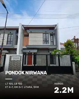 Rumah Pondok Nirwana NEW MINIMALIS carport 2, tandon atas bawah