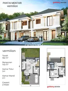 JUAL RUMAH BARU MINIMALIS 2 LANTAI PANTAI MENTARI