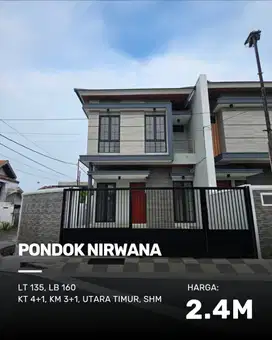Rumah Pondok Nirwana NEW MINIMALIS carport 3, tandon atas bawah