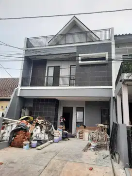 Dijual rumah baru 3 lt di Villa Melati Mas lt.136m hanya 2,790 M