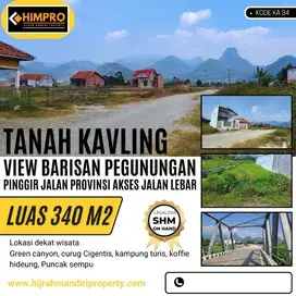 Dijual tanah pinggir jalan view pegunungan karawang