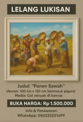 Lukisan panen dilelang
