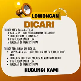 lowongan laundry