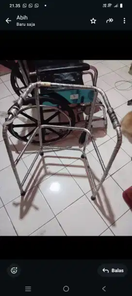 D jual korsi roda dan alat jalan yah 700,000 nego dikit