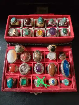 Batu ali koleksi pribadi, akik, fosil, pandan, pirus dll.