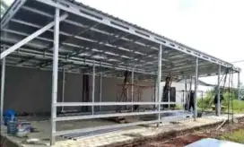 Kanopi rangka galvalum atap spandek Candi