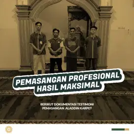 Karpet Masjid impor Turki tebal - siap pasang
