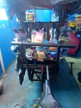 Gerobak Aksesoris Lengkap Beserta isinya Langsung Pakai
