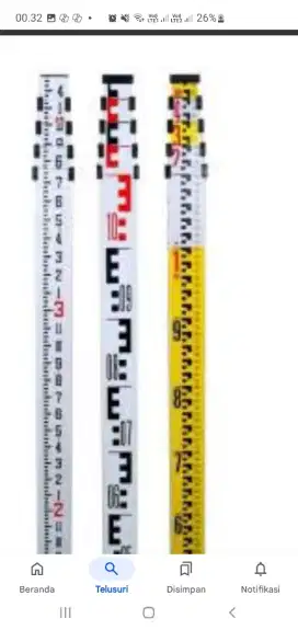 Rambu ukur panjang 5 meter