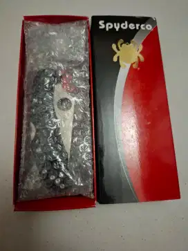Spyderco Delica 4 Satin combo blade