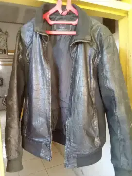 Jaket kulit asli