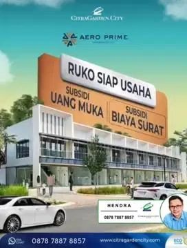 DI JUAL RUKO AEROPRIME SIAP USAHA DI JAKARTA BARAT