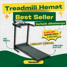 Treadmill Ekonomis Komplit dan paling laris treadmill legacy mecca