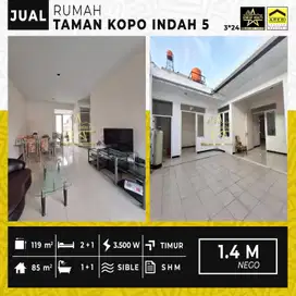 1,4 M nego Dijual cepat rumah TKI V Taman kopo indah 5 lt 119 lb 85