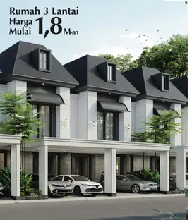 Rumah mewah Clasik elegan 1,8 M di Bambu Apus jakarta timur